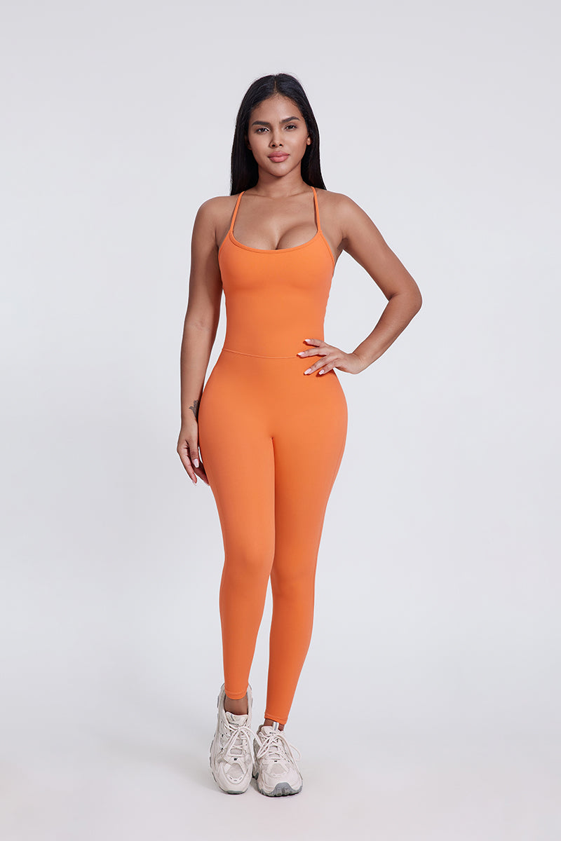 Women'S Sports Dance Y-Line Beauty Back Tight-Fitting Bodysuit