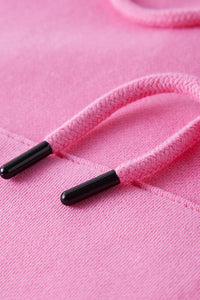 Women's velvet thickened cropped hooded sweatshirt