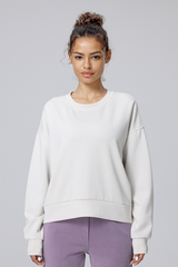 Women Cloud-Like Air Layer Soft Long Sleeve Yoga Sweatshirt