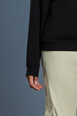 Women Half Zip Fleece Stand Collar Loose Casual Warm Sweatshirt