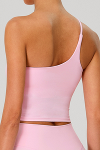 Women's One-Shoulder Sports Tank Top