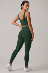 Women's Yoga Set:U-neck Bra And High Waist Leggings