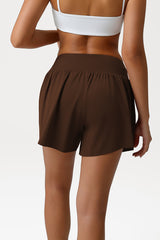 Women High-Waisted Loose Fit Quick-Dry Anti-Slip Yoga Shorts
