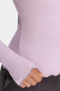 Women Wave-Edge Modal Yoga Long Sleeves