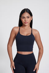 Women'S Crossover Backless Suspender Bra Underwear Sports Vest