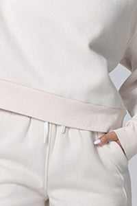 Women Brushed Round Neck Sport Top