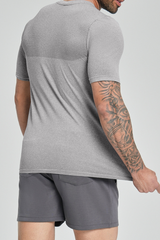 Men's Color Block Soft Textured Quick Dry Sport T-Shirt