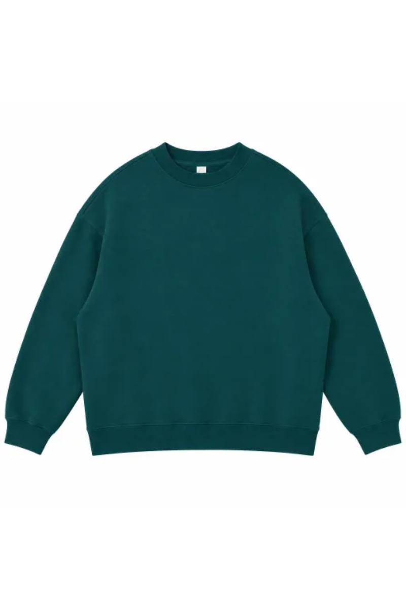 Men's Fall Fleece‑Lined Drop Shoulder Oversized Pullover