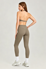 Women's Halter Backless Bra and High Waist Leggings Sets