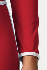 Women Color Block Naked Feel Zip Jacket