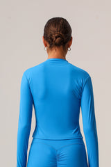 Women Zipper Pocket Running Jacket
