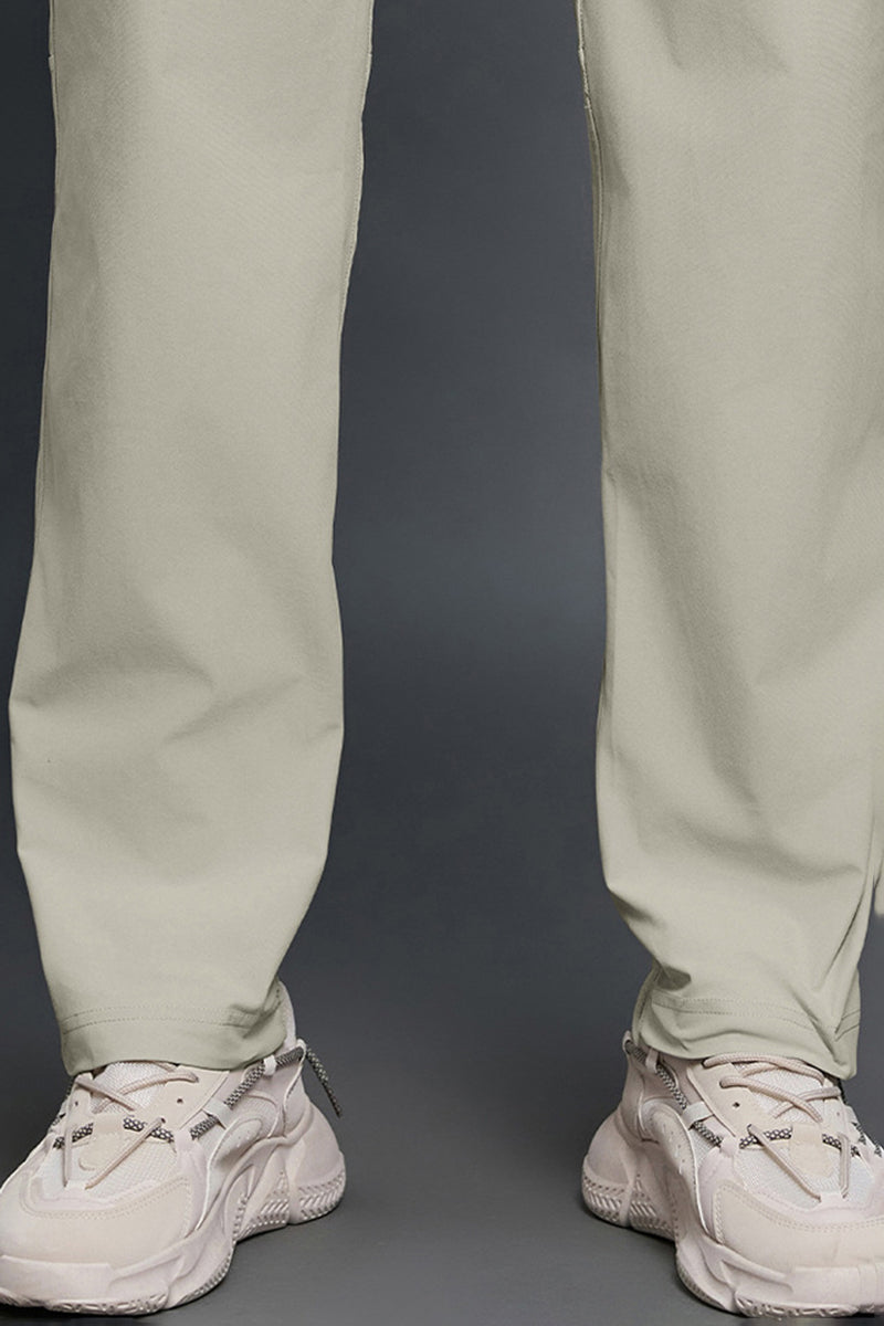 Men Loose Fit Straight Leg Breathable Comfortable Casual Pants