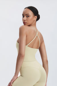 Women'S Crossover Backless Suspender Bra Underwear Sports Vest
