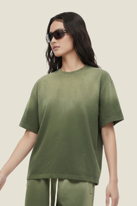 Unisex Splatter Air Mamba Tee - Vintage Wash Loose