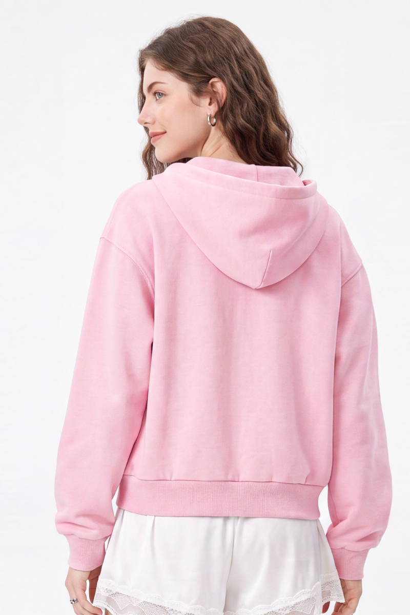 Women's Fall Washed Vintage Boxy  Comfort Color Hooded Jacket