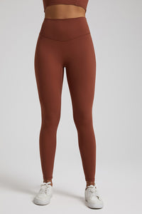 Solid High-Waisted Sports Leggings