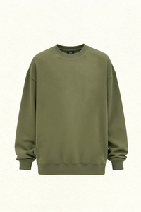 Men/Women Unisex Heavyweight 305G Cotton Retro Long Sleeve Tee