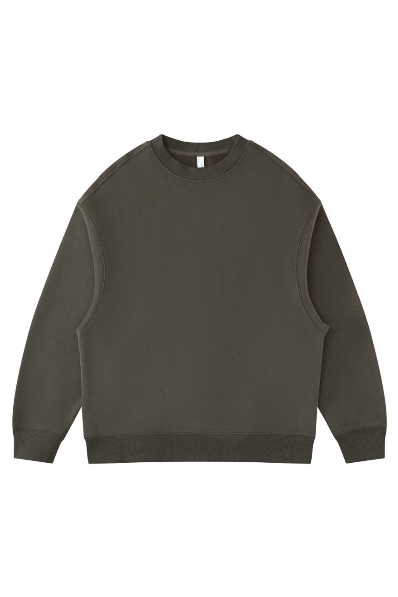 Women's Fall Fleece‑Lined Drop Shoulder Oversized Pullover