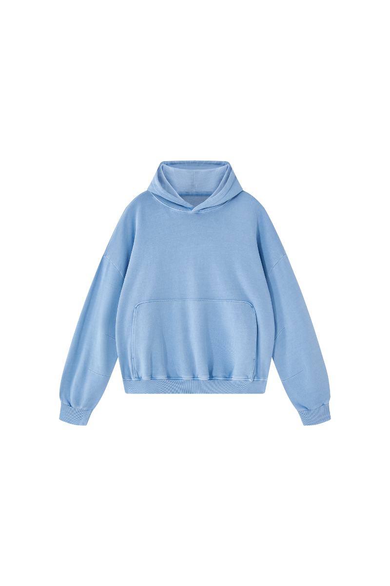 Women's Fall 100% Cotton Kangaroo Pocket Washed Hoodies