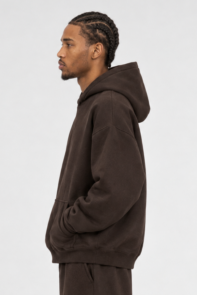 Men's Fall/Winter Kangaroo Pocket Relaxed Fleece Hoodie