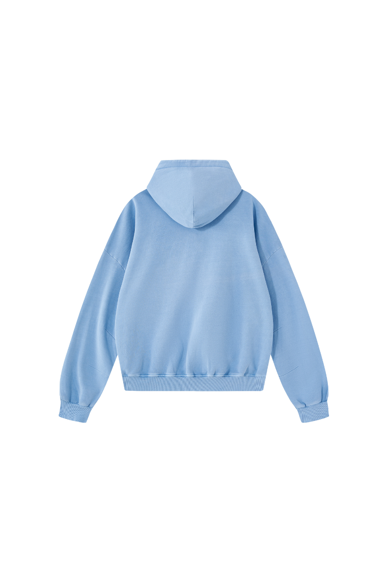 Women's Fall 100% Cotton Kangaroo Pocket Washed Hoodies