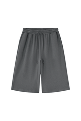 Unisex Waffle Knit Breathable Loose Fit Knee Length Shorts