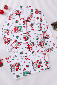 Women's Christmas Tree Printed Christmas Pajama Set