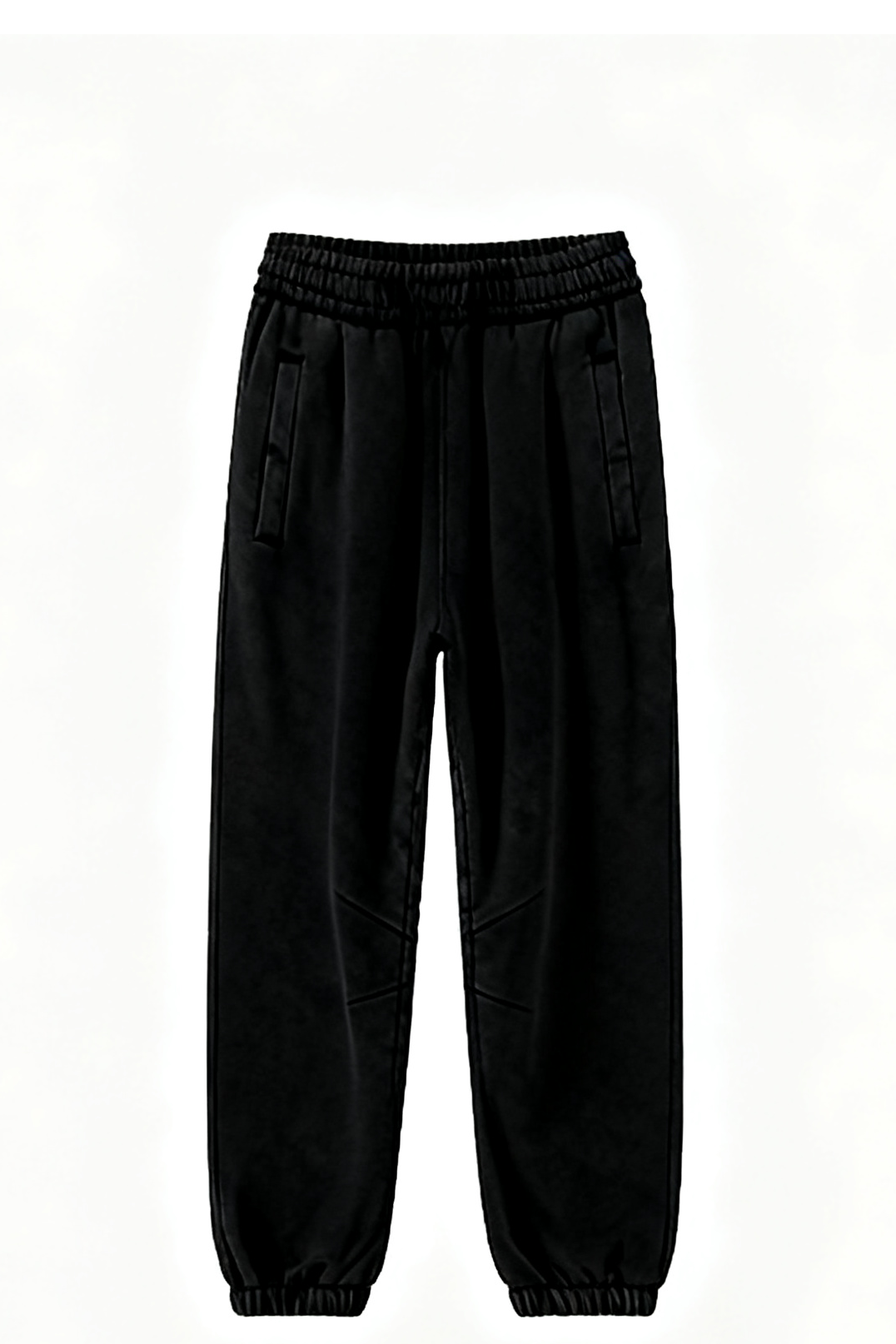 Men/Women Unisex Wax-Dye Washed Fleece Jogger Pants