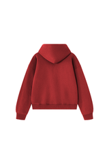 Unisex Fall 100% Cotton Terry Double-Zip Hooded Jacket