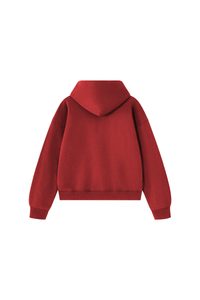 Unisex Fall 100% Cotton Terry Double-Zip Hooded Jacket