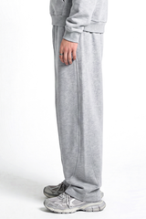 Unisex Fall Heavyweight Relaxed Curved Sweatpants