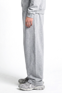 Unisex Fall Heavyweight Relaxed Curved Sweatpants