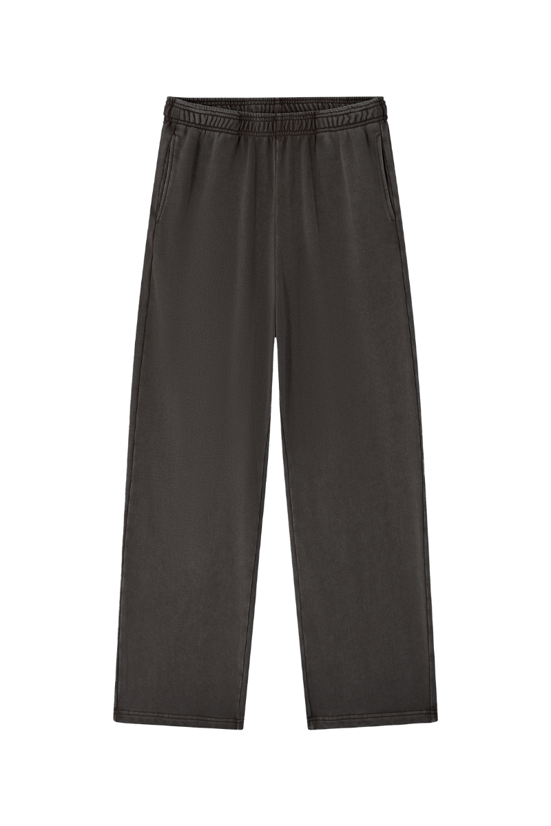 Unisex Fall Washed Snowflake Elastic Waist Sweatpants