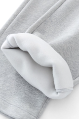 Unisex Fall Drawstring Side Pocket Wide Leg Sweatpants