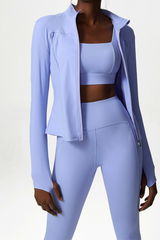 Classic Plus Size Bare Feel Three-piece Yoga Wear Set