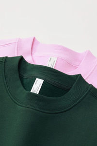 Women's Fall Fleece‑Lined Drop Shoulder Oversized Pullover