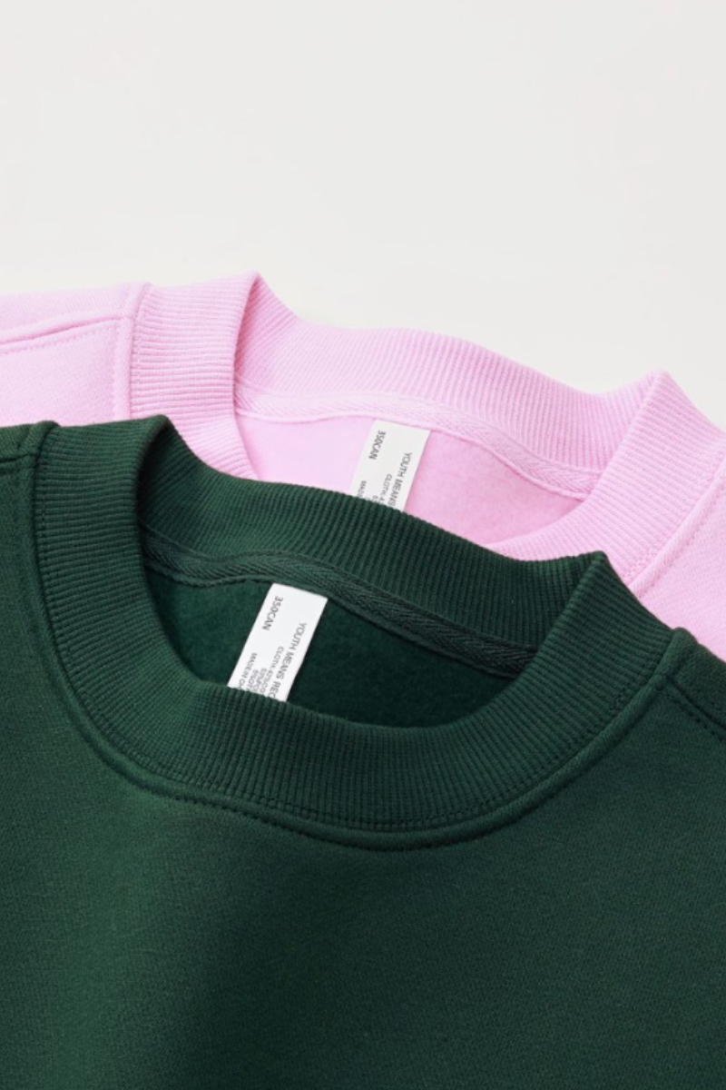 Women's Fall Fleece‑Lined Drop Shoulder Oversized Pullover
