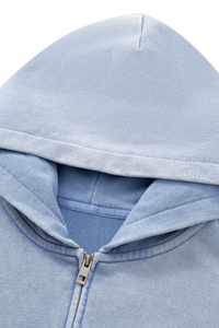 Women's Fall Set: Cropped Zip Up Hooded Jacket And Sweatpant