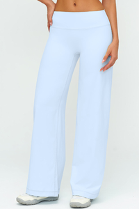 Women's High Waist V-Seam Butt Lifting Draped Wide Leg Pants