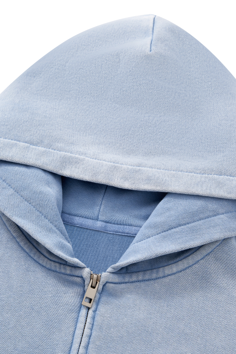 Women's Fall Snowflake Campus Cropped Zip Up Hooded Jacket