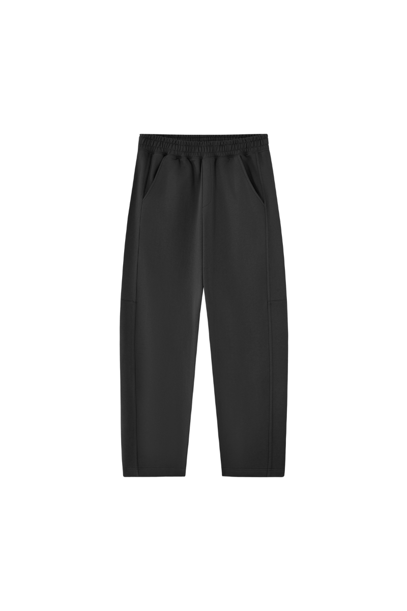 Unisex Fall Heavyweight Relaxed Curved Sweatpants