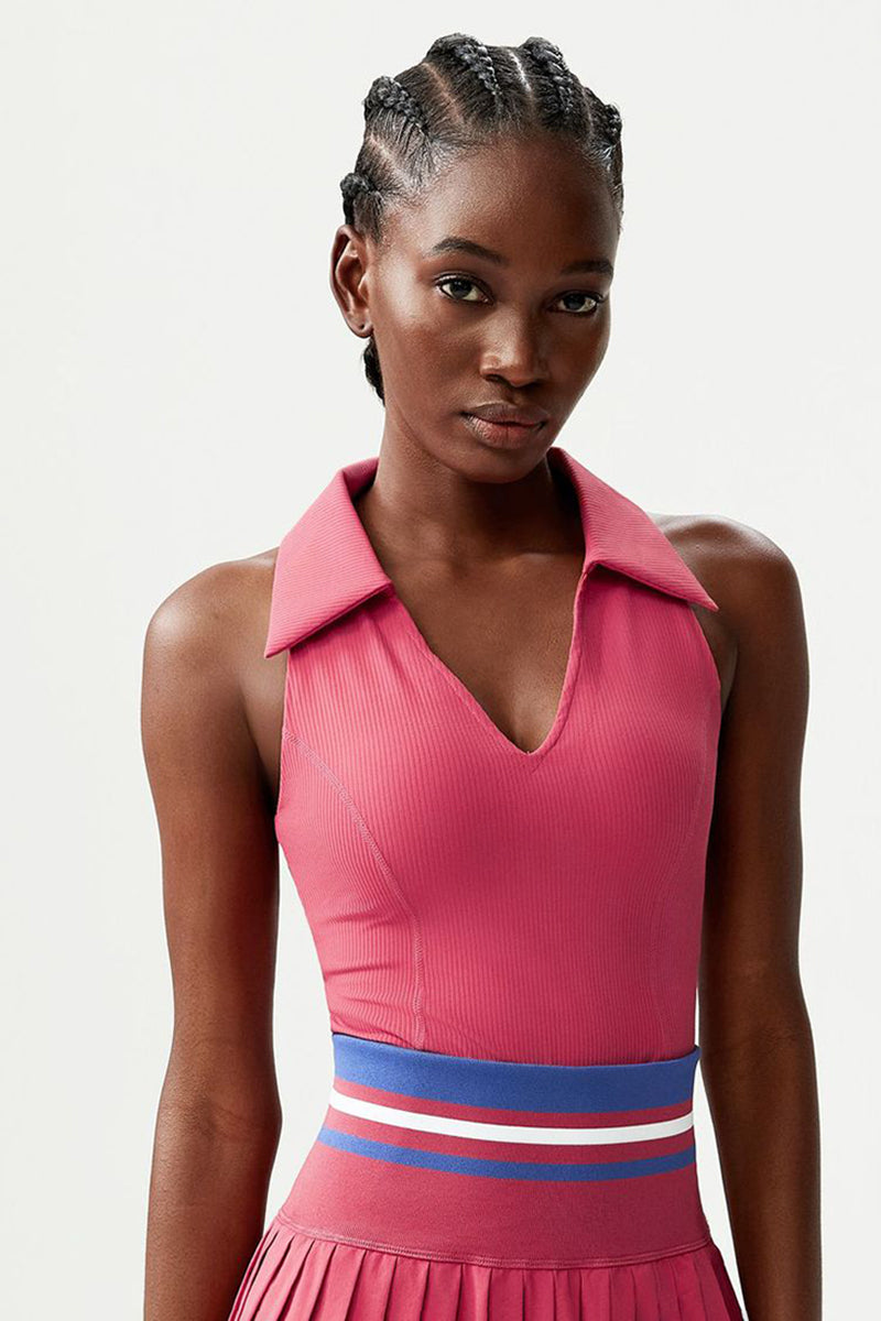 Women Slim Waist V-Neck Yoga Running Sports Vest