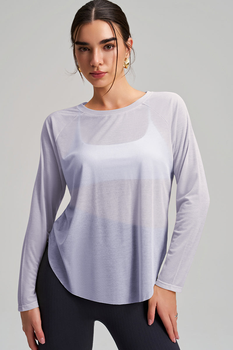 Women Loose-Fit Quick-Dry Yoga Long Sleeves