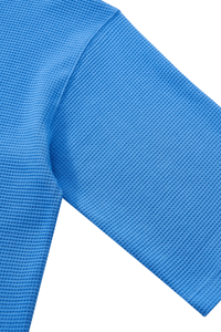 Unisex Waffle Knit Set:Loose Fit T-shirt &Knee Length Shorts