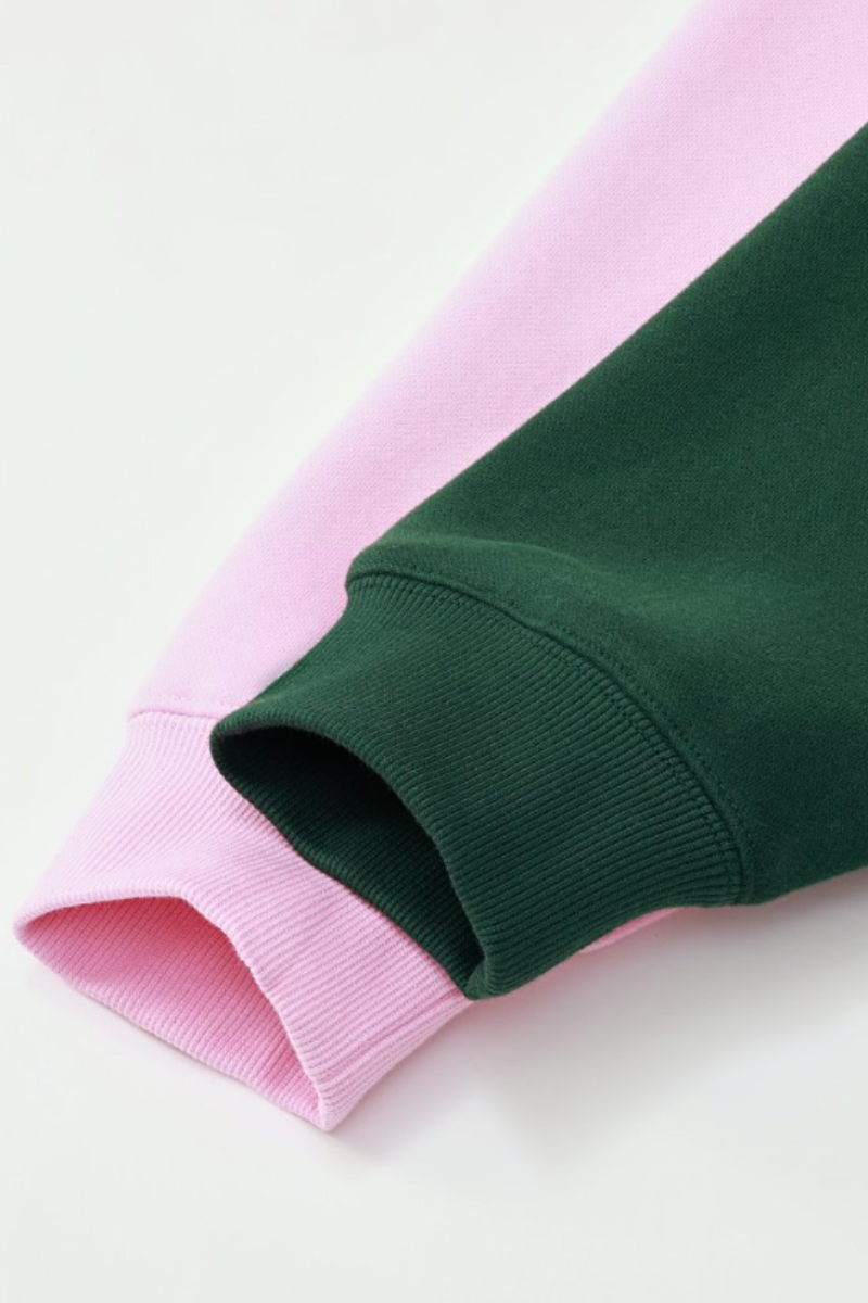 Women's Fall Fleece‑Lined Drop Shoulder Oversized Pullover