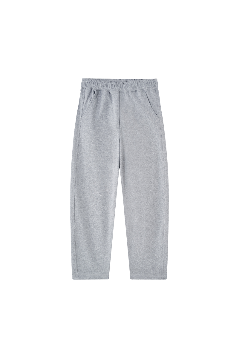 Unisex Fall Heavyweight Relaxed Curved Sweatpants