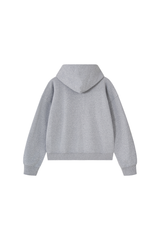 Unisex Fall 100% Cotton Terry Double-Zip Hooded Jacket