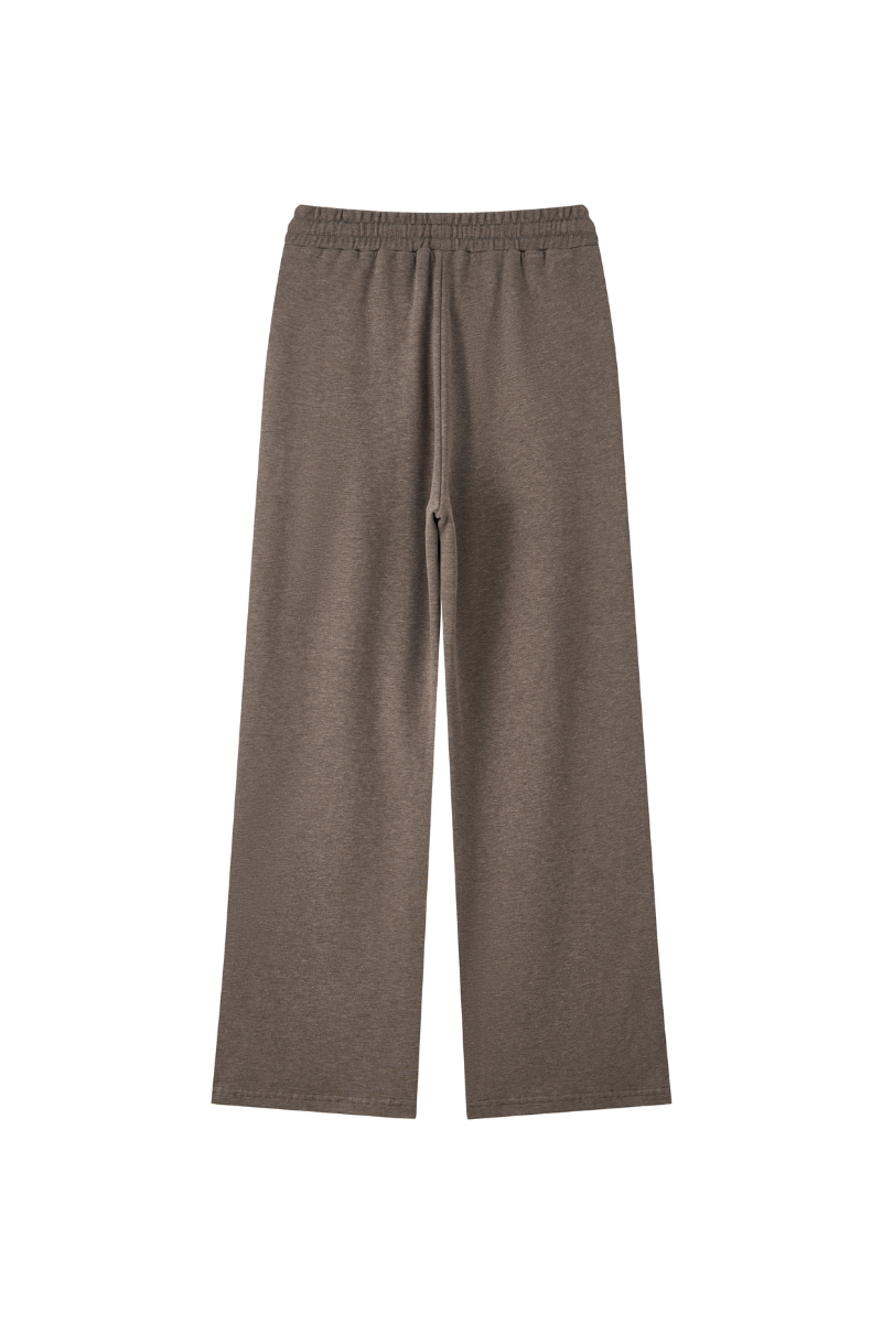 Unisex Fall Heavyweight Drawstring Waist Straight Sweatpants