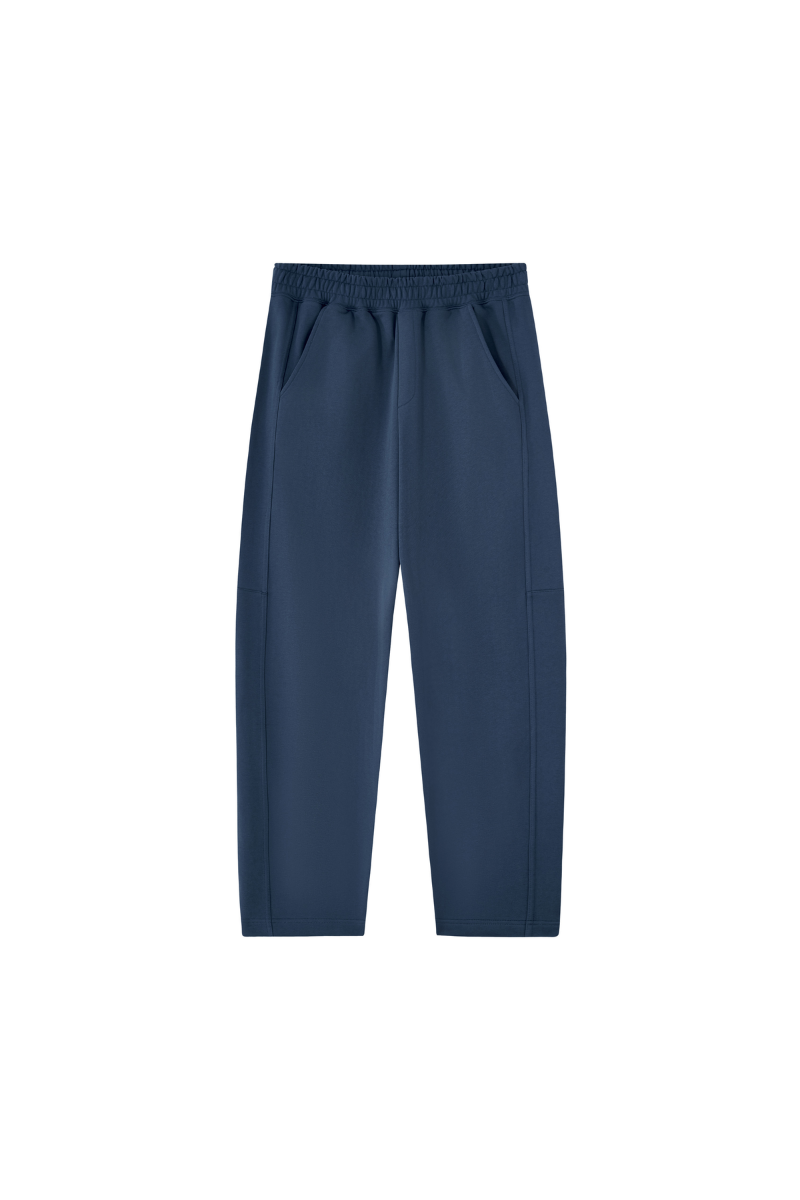Unisex Fall Heavyweight Relaxed Curved Sweatpants