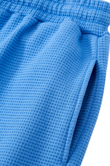 Unisex Waffle Knit Breathable Loose Fit Knee Length Shorts